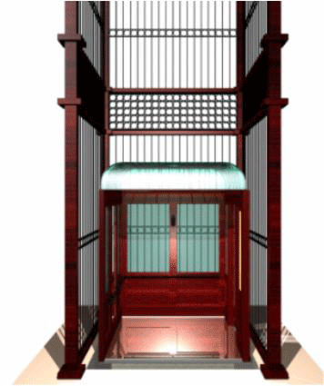 Atlantis Paradise Elevator Shaft and Cab 3D Rendering