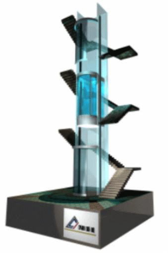 Ocean Front Condos Elevator 3D Rendering