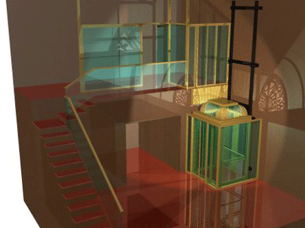 Ying Residence Elevator 3D Rendering