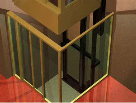 Ying Residence Elevator Hoistway 3D Rendering